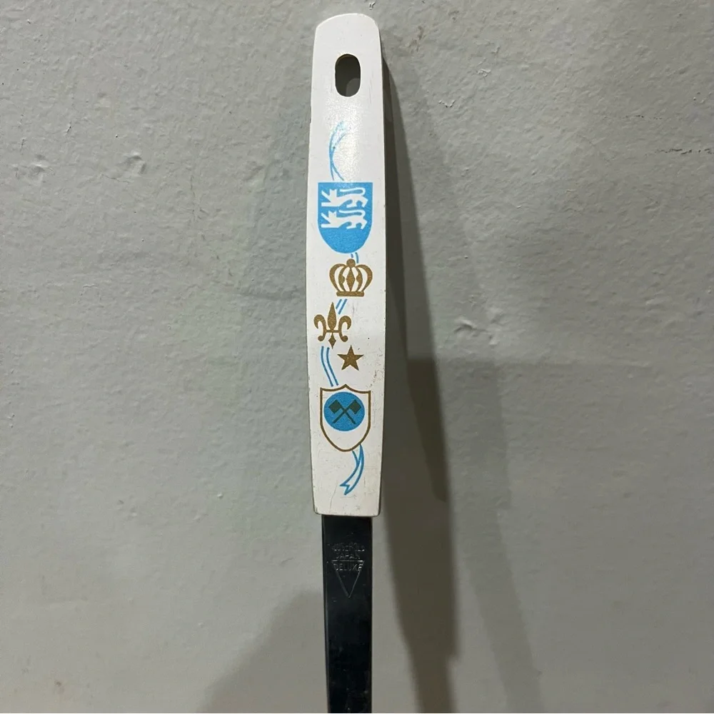 VTG Household Deluxe JAPAN ladle Soup Blue Dutch Pattern SERVING Kitchen Utensil
